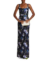 Lana Floral Column Gown