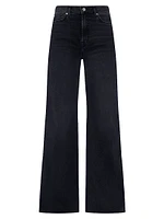 Lotta Mid-Rise Stretch Wide-Leg Jeans