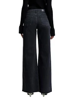 Lotta Mid-Rise Stretch Wide-Leg Jeans