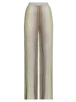 Sequined Pleated Trousers