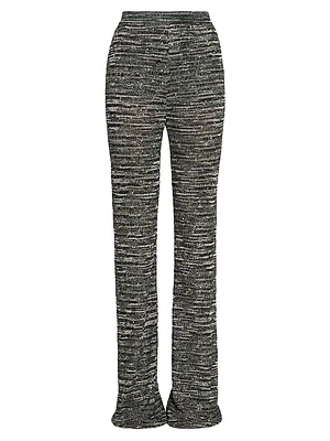 Space-Dyed Sequined Trousers