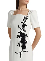 Floral Appliqué Gown