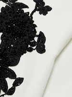 Floral Appliqué Gown