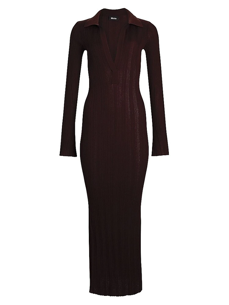 Azula Rib Knit Maxi Dress