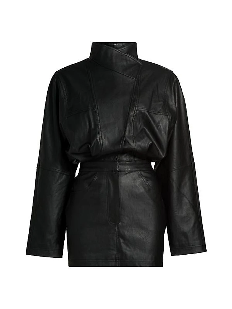 Maddix Faux-Leather Minidress
