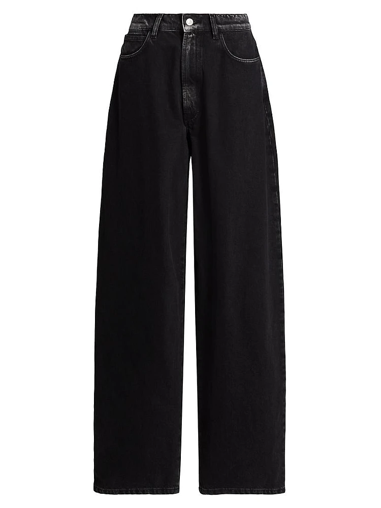 Naomi Washed Wide-Leg Jeans