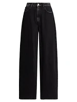 Naomi Washed Wide-Leg Jeans