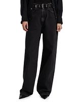 Naomi Washed Wide-Leg Jeans