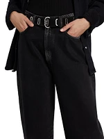 Naomi Washed Wide-Leg Jeans