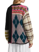 Hutton Patchwork Crewneck Sweater