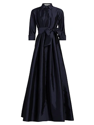 Shirt Waist Tafetta Gown