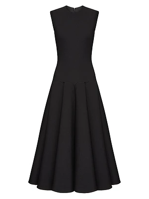 Luxury Crepe Midi Dress
