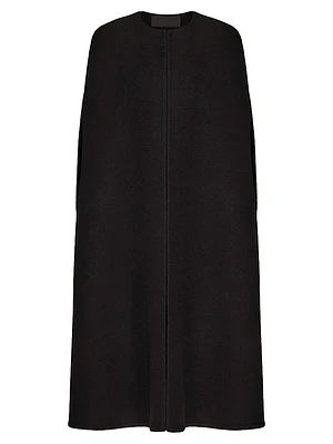 Fluffy Cashmere Blend Cape