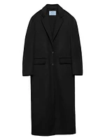 Single-Breasted Cashgora Coat