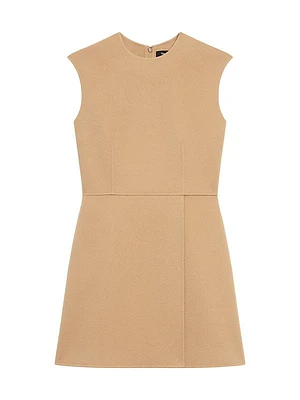 Wool-Cashmere Sleeveless Minidress