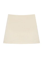 Plush Tweed Miniskirt