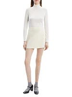 Plush Tweed Miniskirt