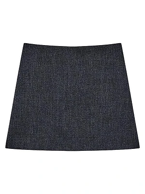 Plush Tweed Miniskirt