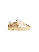 Baby Girl's, Little Girl's & Laminated Leather Platform Sneakers