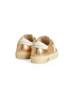 Baby Girl's, Little Girl's & Laminated Leather Platform Sneakers