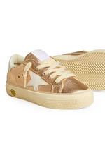 Baby Girl's, Little Girl's & Laminated Leather Platform Sneakers