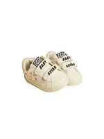 Baby Girl's School Leather Rose Sneakers