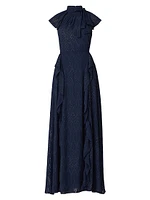 Astreri Ruffle Cap Sleeve Dress