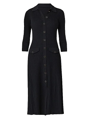 Nyla Knit Shirtdress