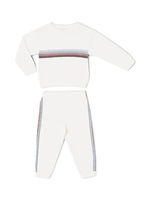 Baby's Cozychic Ultra Lite® Striped Sweater & Joggers Set