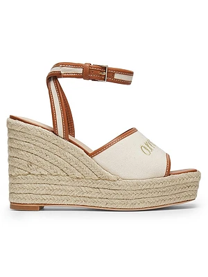 Jesse 115MM Canvas Espadrille Platform Wedge Sandals