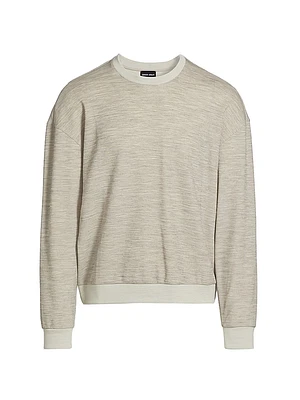 Wool Jersey Crewneck Sweater