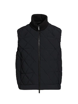 Quilted Nylon Puffer Vest