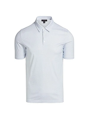 COLLECTION Geometric Cotton Polo Shirt