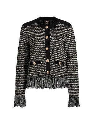 Fringe Tweed Jacket