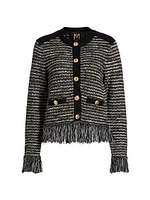 Fringe Tweed Jacket