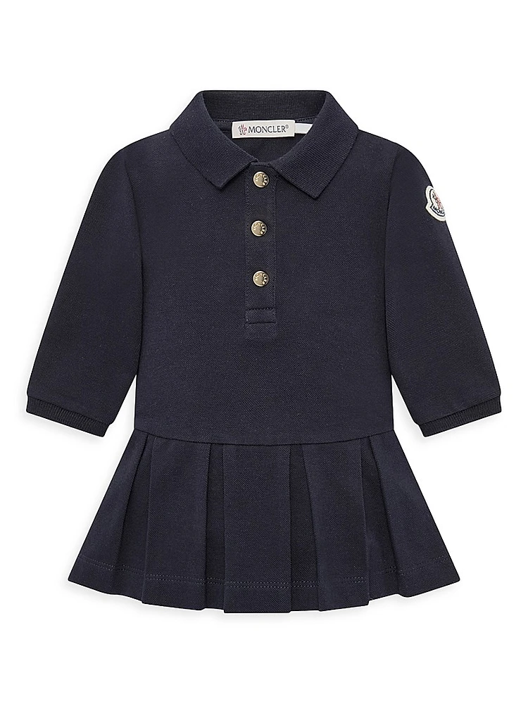 Baby Girl's & Little Long Sleeve Logo Dress