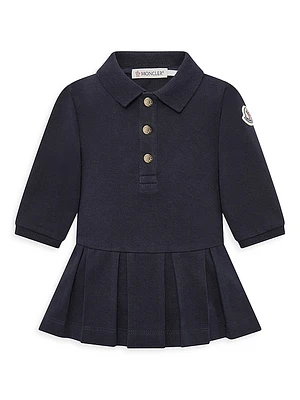 Baby Girl's & Little Long Sleeve Logo Dress