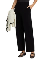 Straight Lag Cashmere Tipped Pants