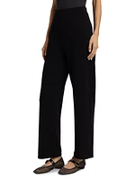 Straight Lag Cashmere Tipped Pants