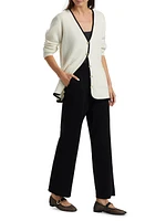 Straight Lag Cashmere Tipped Pants