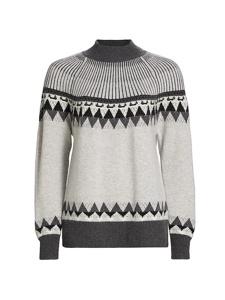 Cashmere Fair Isle-Style Sweater