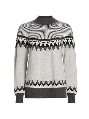 Cashmere Fair Isle-Style Sweater