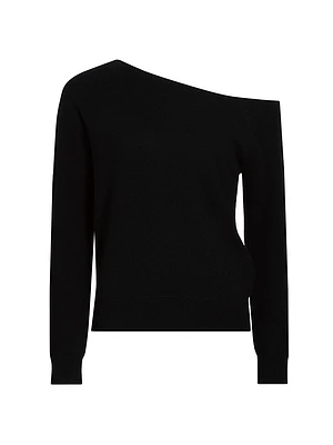 One-Shoulder Cashmere Sweater