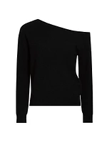 One-Shoulder Cashmere Sweater