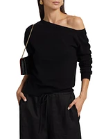 One-Shoulder Cashmere Sweater