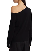 One-Shoulder Cashmere Sweater