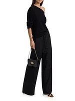 One-Shoulder Cashmere Sweater