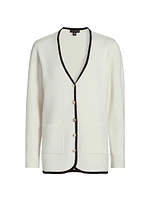 Contrast Cashmere Tipped Blazer