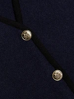 Contrast Cashmere Tipped Blazer