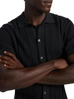 Cable Cotton Polo Shirt